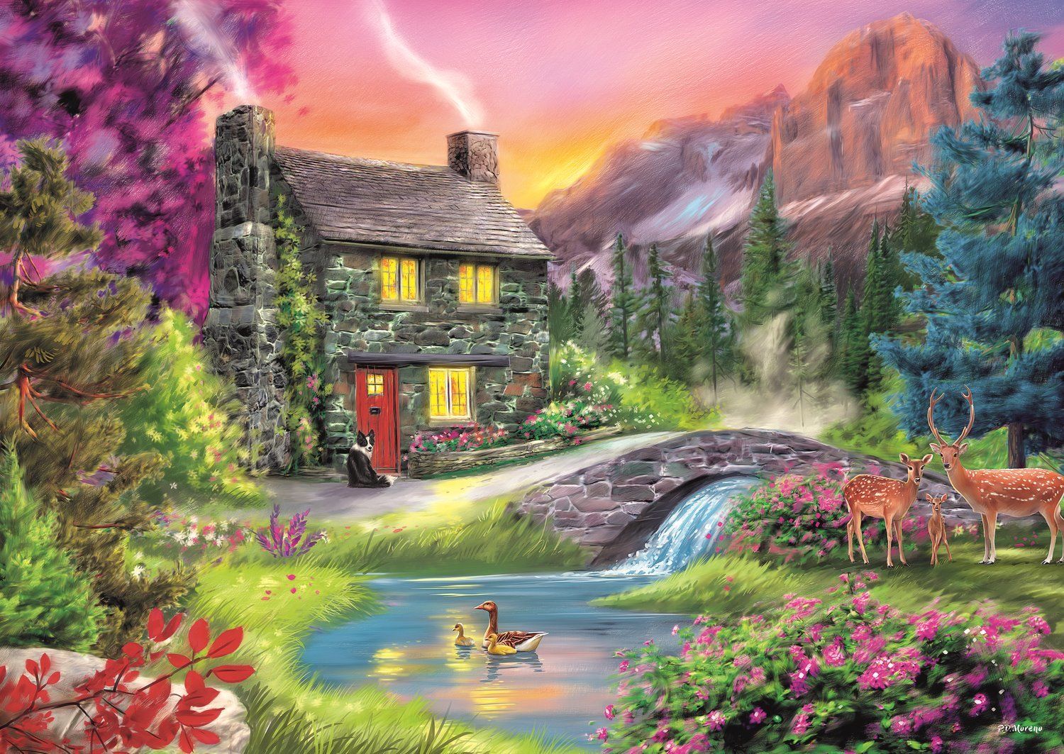 TREFL Puzzle Horská idylka 500 dílků - obrázek 1