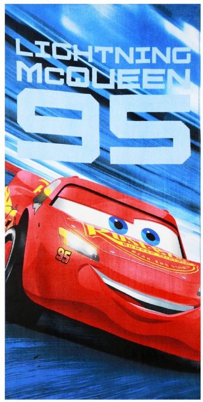 Setino · Bavlněná plážová osuška Auta - Cars - Blesk McQueen 95 - 70 x 140 cm - obrázek 1