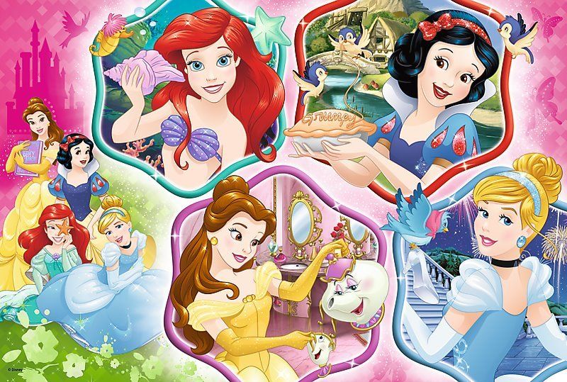 TREFL Puzzle Disney princezny: Kouzlo princezen 100 dílků - obrázek 1