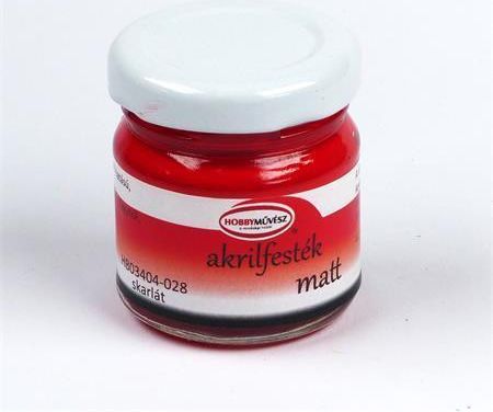 Akrylová barva, matná šarlatová (Scarlet), 40 ml - obrázek 1