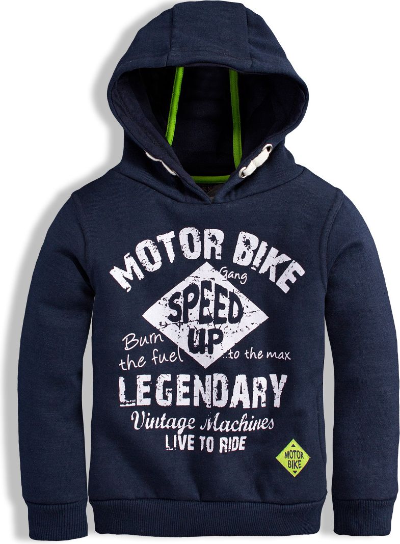 Chlapecká mikina KNOT SO BAD MOTOR BIKE modrá Velikost: 104 - obrázek 1