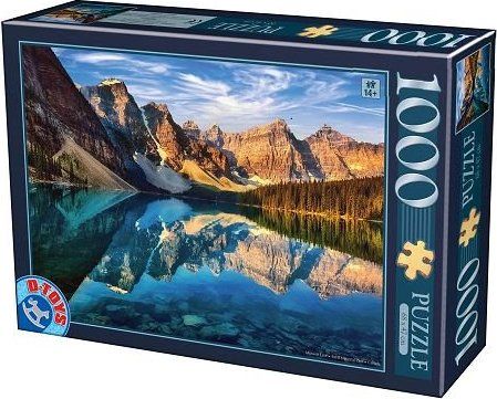 D-TOYS Puzzle Jezero Moraine, Kanada 1000 dílků - obrázek 1