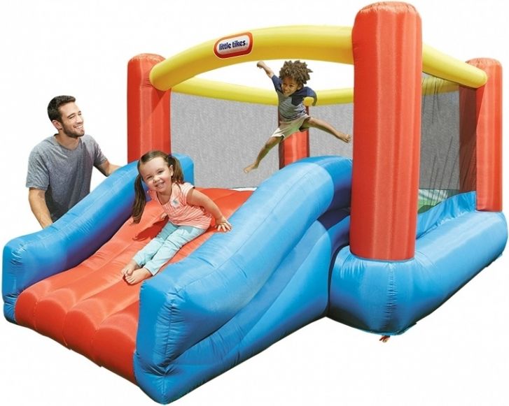 LEKER Nafukovací dětské hřiště se skluzavkou - Jr. Jump'n Slide - obrázek 1