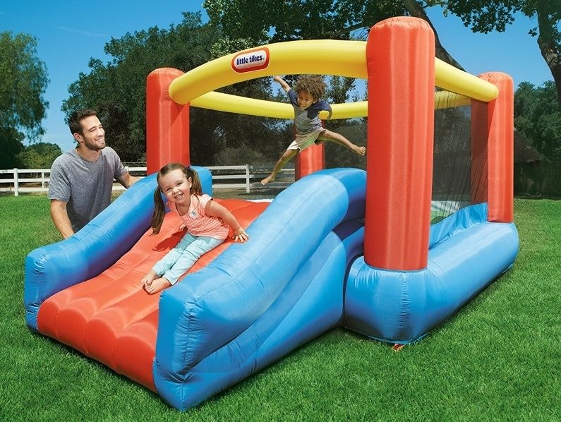 LEKER Nafukovací dětské hřiště se skluzavkou - Jr. Jump'n Slide - obrázek 3