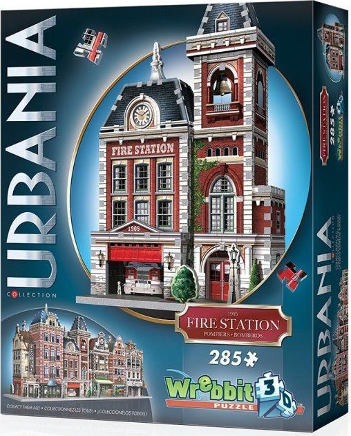 WREBBIT 3D puzzle Urbania: Hasičská stanice 285 dílků - obrázek 1