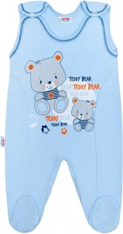 Kojenecké dupačky New Baby teddy modré, Modrá, 80 (9-12m) - obrázek 1