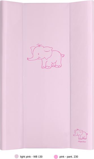 Puppolina Přebalovací podložka pevná slon 80x50 Růžová - obrázek 1