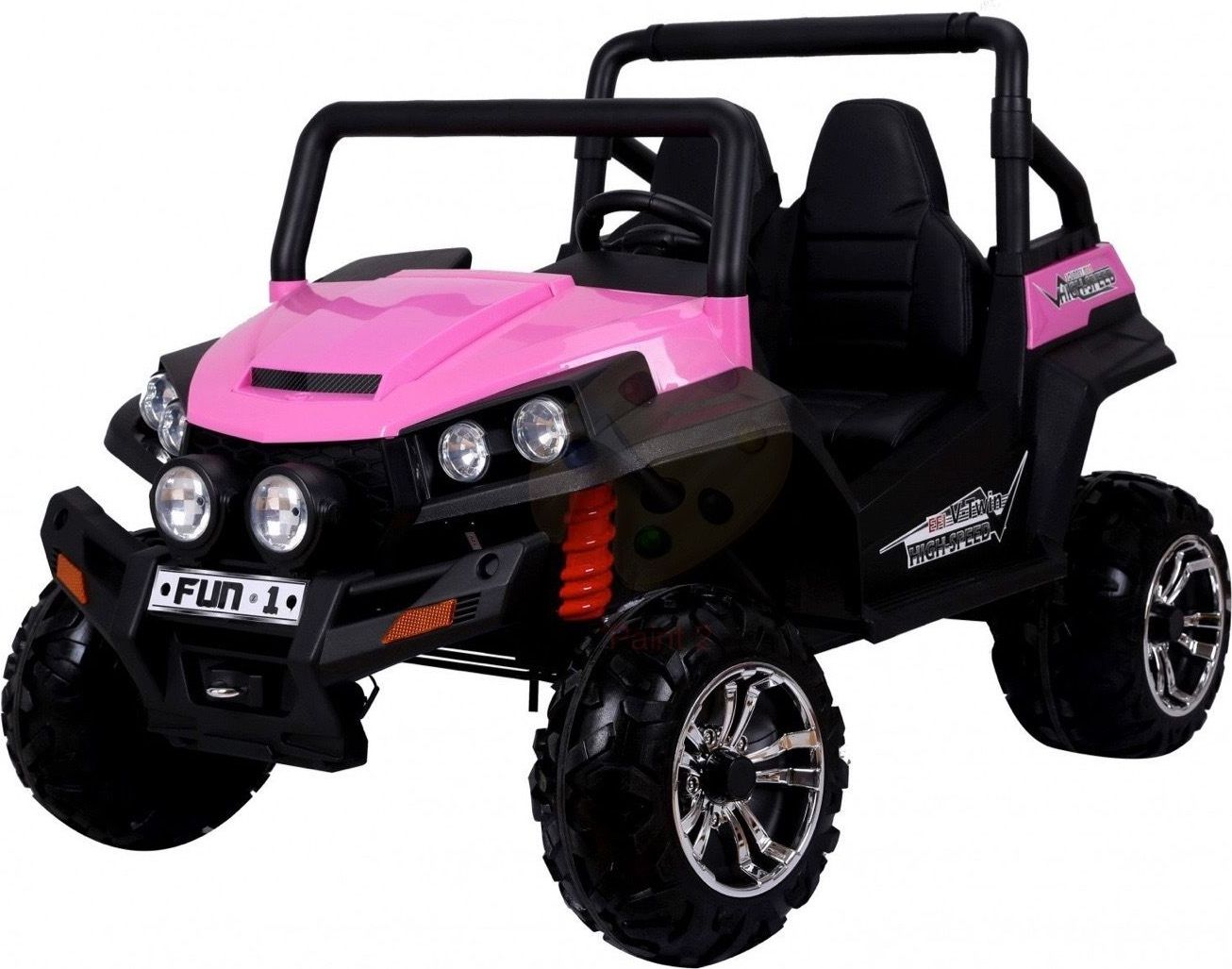 Elektrická bugina dvoumístná V-Twin 4x4 - růžová - obrázek 1