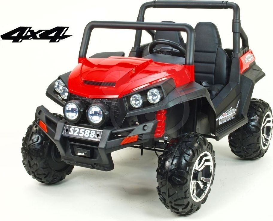 Elektrická bugina dvoumístná V-Twin 4x4 - růžová - obrázek 7