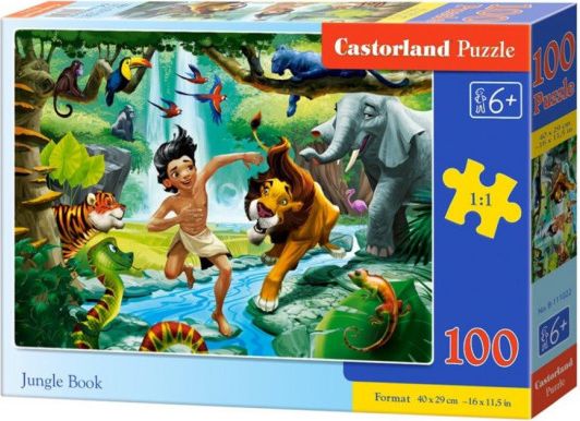 CASTORLAND Puzzle Kniha džunglí 100 dílků - obrázek 1