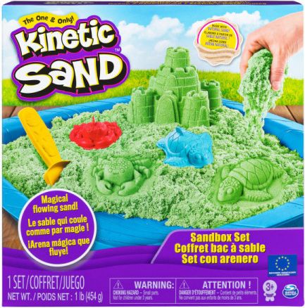Kinetic sand písečný zámek zelený - obrázek 1