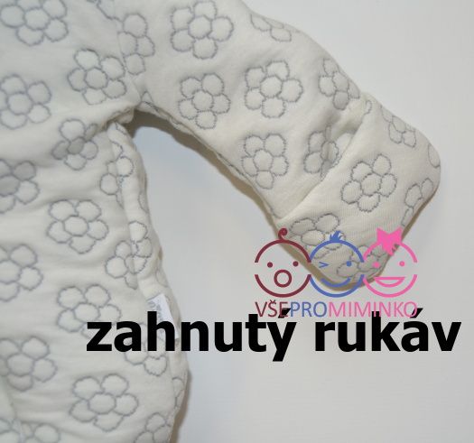 Zateplený overal/kombinéza NICOL šusťáková béžová velikost 62 - obrázek 3