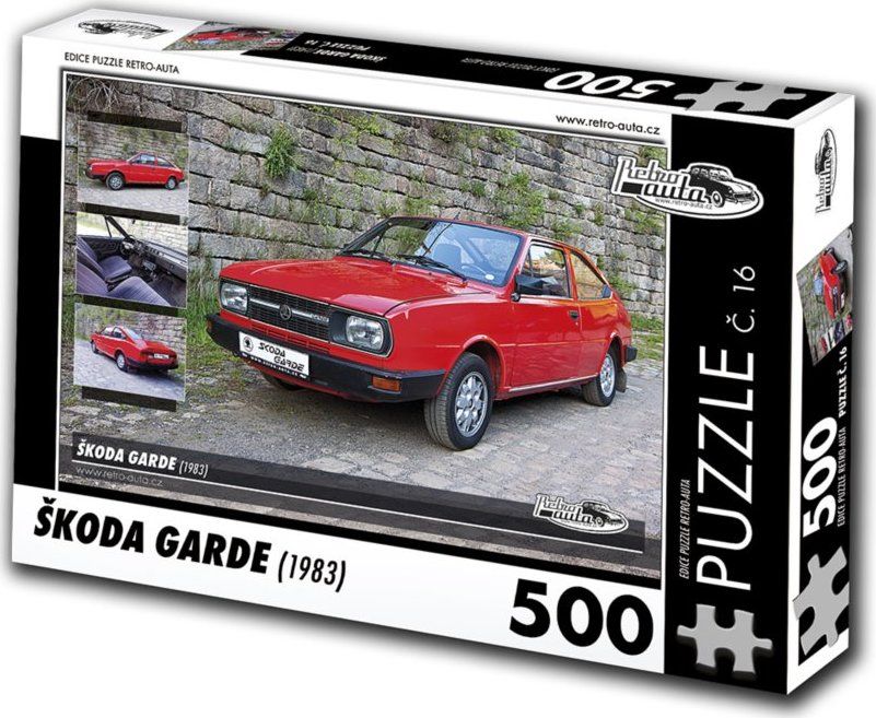 RETRO-AUTA Puzzle č. 16 Škoda Garde (1983) 500 dílků - obrázek 1