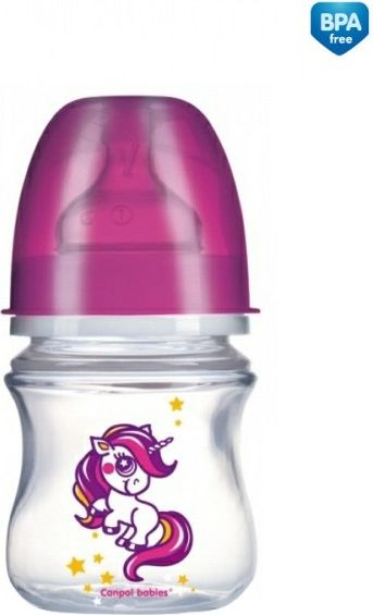Láhev se širokým hrdlem Fairy Tale 120ml Canpol 35/100 růžová - obrázek 1