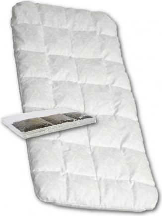 Dětská matrace do kočárku New Baby 75x35 molitan-pohanka bílá, Bílá - obrázek 1