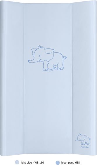 Puppolina Přebalovací podložka pevná slon 80x50 Modrá - obrázek 1