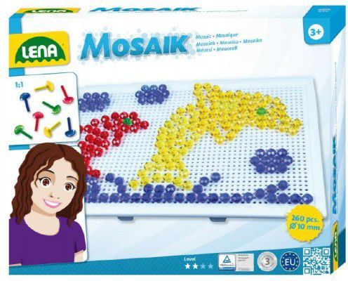 Lena Mozaika klobouček 1cm krystal 260ks v krabici - obrázek 1