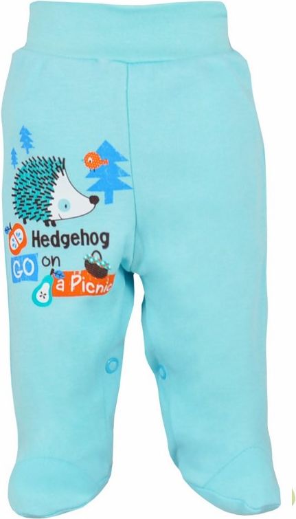 Kojenecké polodupačky Bobas Fashion Ježek tyrkysové Tyrkysová 80 (9-12m) - obrázek 1