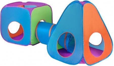 Dětský stan PlayTo 3v1 oranžovo-modrý, Multicolor - obrázek 1