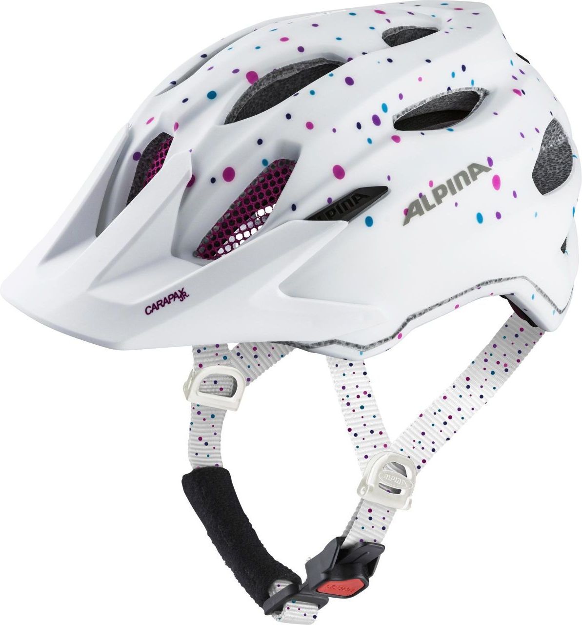 Alpina Carapax jr. - white polka dots 51-56 - obrázek 1