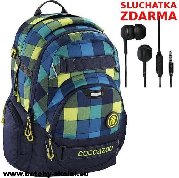 Studentský školní batoh Coocazoo CarryLarry2 Lime District - Doprava Zdarma - obrázek 1