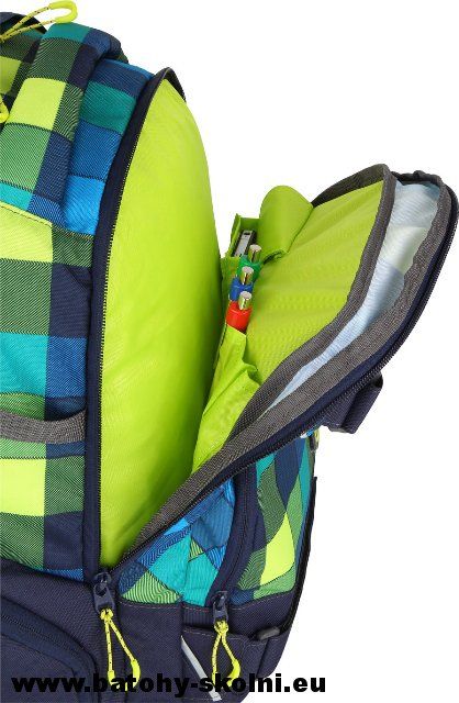 Studentský školní batoh Coocazoo CarryLarry2 Lime District - Doprava Zdarma - obrázek 9
