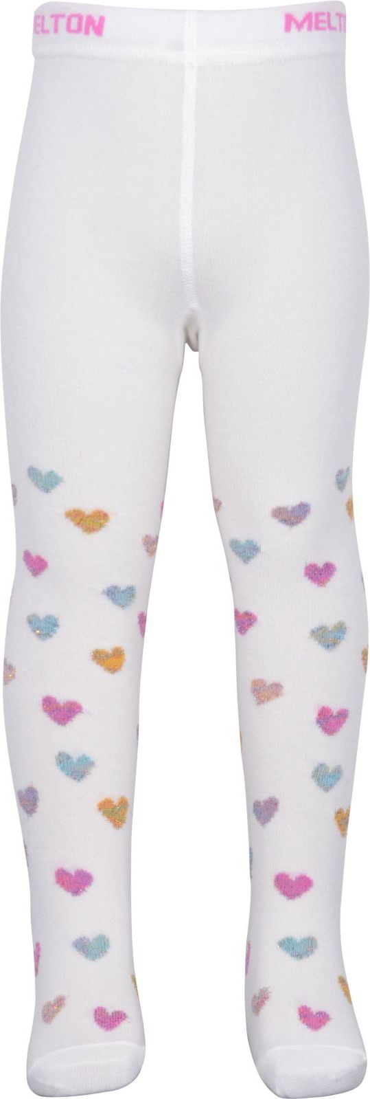 Melton Babytights - Glitter Heart w/Lurex - laté 86-92 - obrázek 2