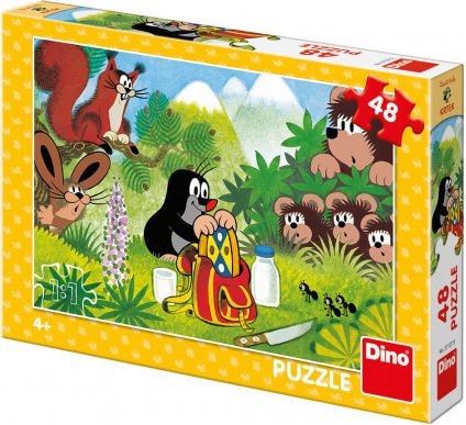 DINO Puzzle Krtek a svačina 48 dílků - obrázek 1