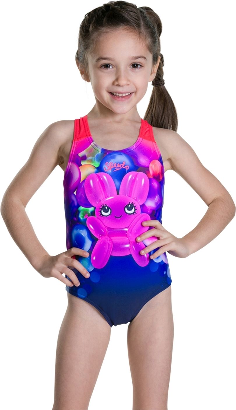 Speedo Shimmer Bounce Essential Applique - navy/pink 74-80 - obrázek 2