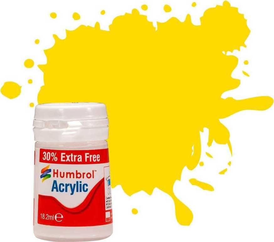 Humbrol barva akryl AB0069EP - No 69 Yellow Gloss (+ 30% navíc zdarma) - obrázek 1