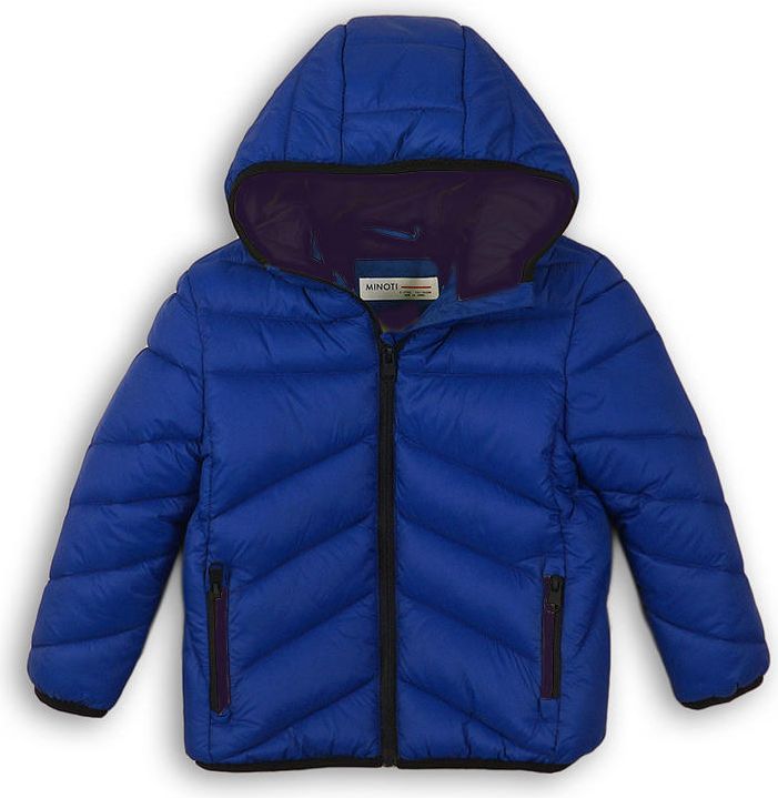 Minoti Bunda chlapecká Puffa modrá 104/110 - obrázek 1