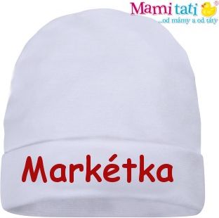 Čepička se jménem - Bílá - obrázek 1