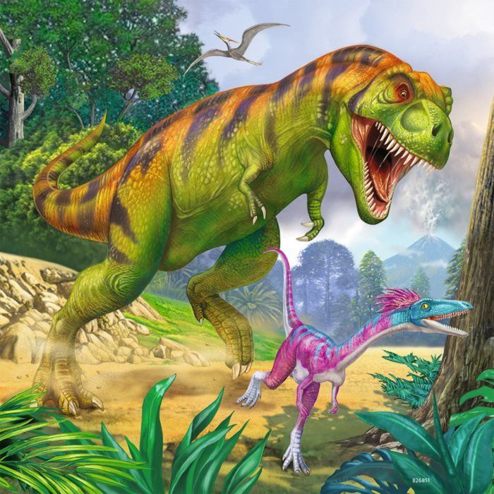 RAVENSBURGER Puzzle Pravěcí vládci 3x49 dílků - obrázek 2