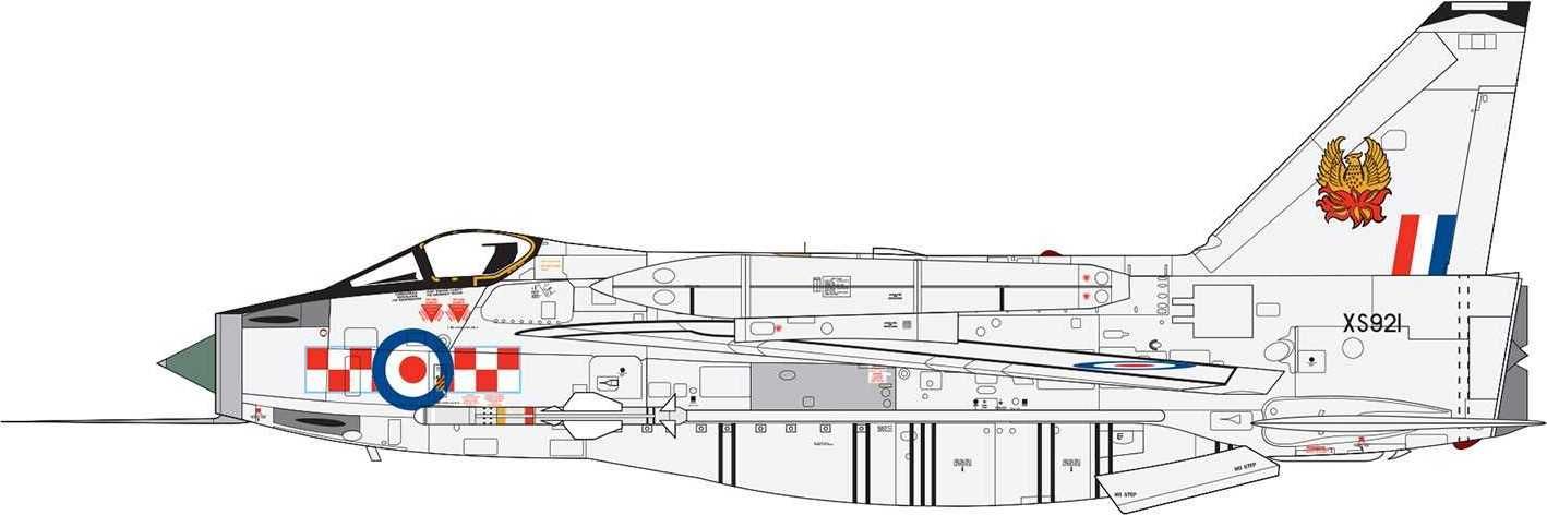 AIRFIX Classic Kit letadlo A05042A - English Electric Lightning F6 (1:72) - obrázek 3
