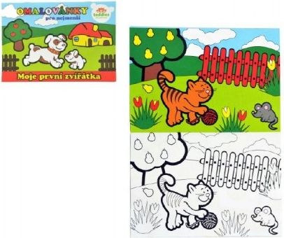 Teddies Omalovánky Moje první zvířátka 21x14,5cm MPZ - obrázek 1