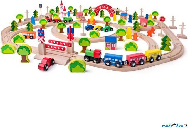Vláčkodráha Woody - Maxi, 120 dílů - obrázek 1