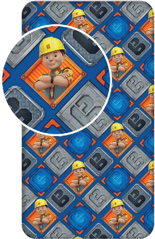 JERRY FABRICS Prostěradlo Bořek Stavitel Bavlna 90/200 cm - obrázek 1