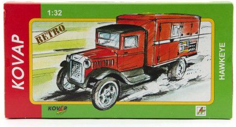 Pokladnička Auto Hawkeye plech 18cm 1:32 v krabičce - obrázek 4
