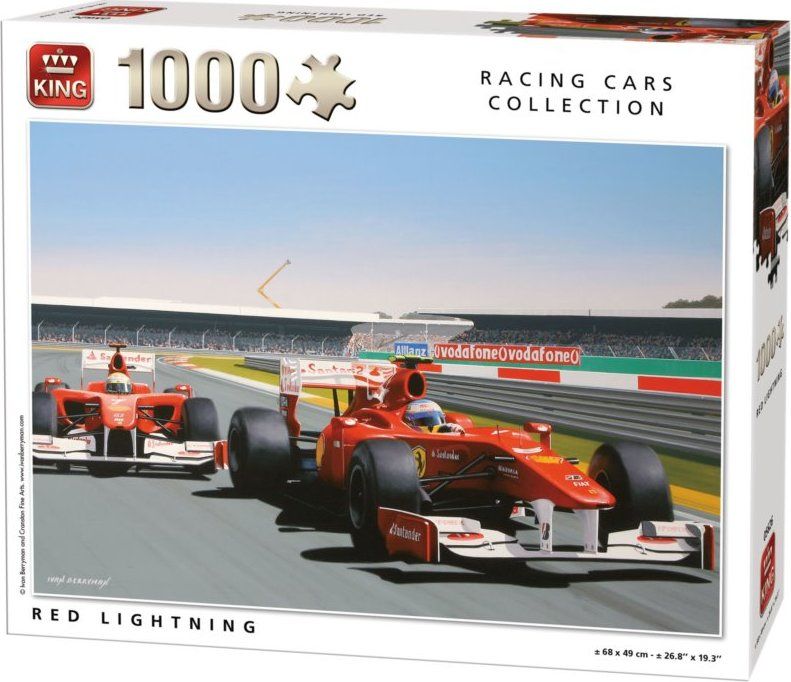 KING Puzzle Červený blesk 1000 dílků - obrázek 1
