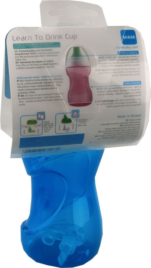 MAM Hrnek na učení Fun to drink cup 270ml oušk.8+m - obrázek 2