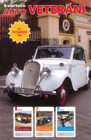 Dětské karty Kvarteto - Auto veteráni - obrázek 1