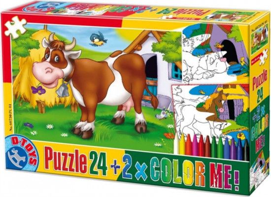 D-TOYS Puzzle Zvířátka 1 (24 dílků) - obrázek 1