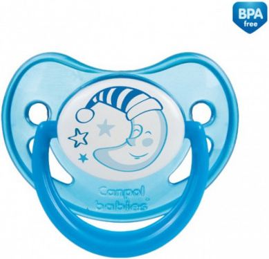 Dětské šidítko Canpol babies 22/500 silikonové anatomické 0-6m Night dreams modré - obrázek 1