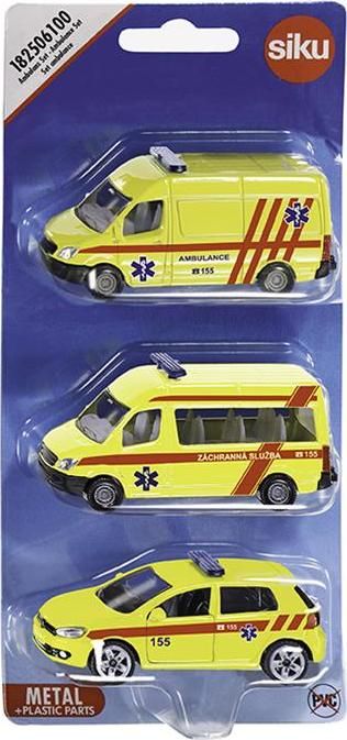 SIKU česká verze - set ambulance sada 3 aut - obrázek 1