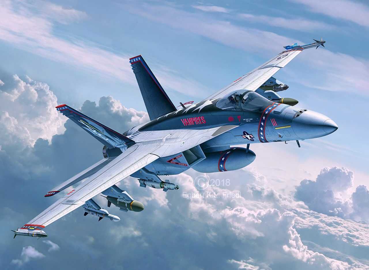 REVELL Plastic ModelKit letadlo 04994 - F/A-18E Super Hornet (1:32) - obrázek 3