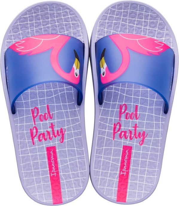Ipanema fialové dívčí pantofle Urban Slide Kids Violet/Blue - 30 - obrázek 1