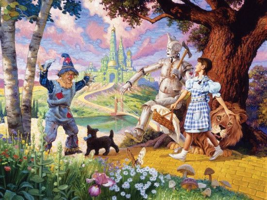 COBBLE HILL Rodinné puzzle Čaroděj ze země Oz 350 dílků - obrázek 1