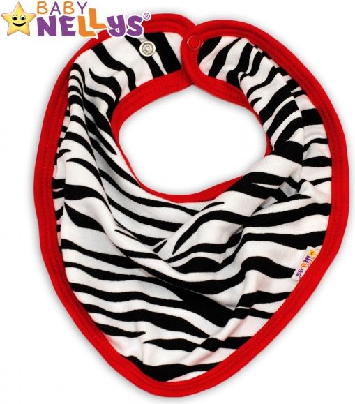 Baby Nellys Bavlněný šátek na krk ZEBRA Baby Nellys ® - obrázek 1