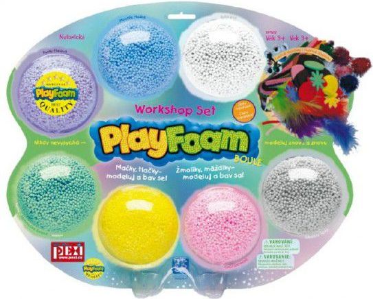Modelína/Plastelína kuličková s doplňky PlayFoam na kartě - obrázek 1