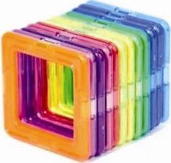 Magnetická stavebnice MAGFORMERS Čtverce 12 ks - obrázek 1